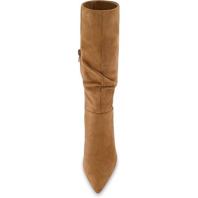 Camel Women Flexible Elastic Heel Boots